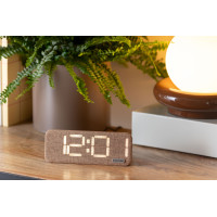 Digitálny budík Roanne LED Karlsson KA6154BR, hnedá